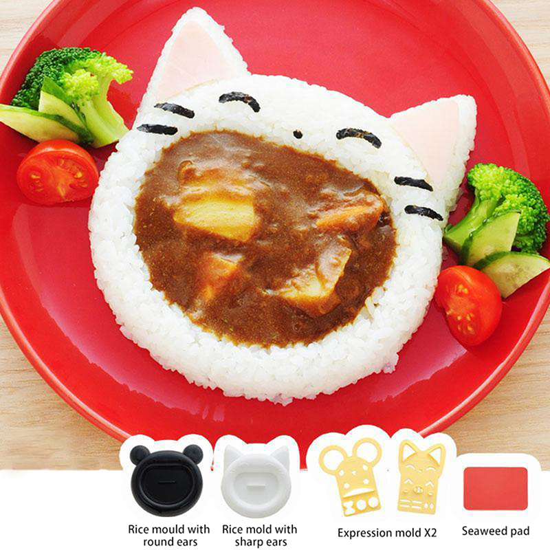 Commercial Kitchen Setup - 1Pcs Cute Cartoon Cat Bear Sushi