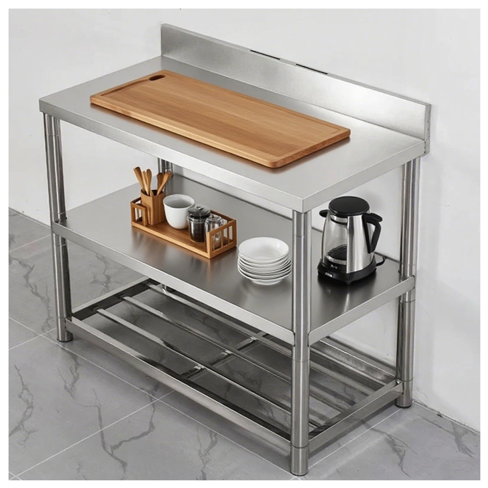 Commercial Kitchen Bench - kz-Work Table Stainless Steel Commercial Kitchen