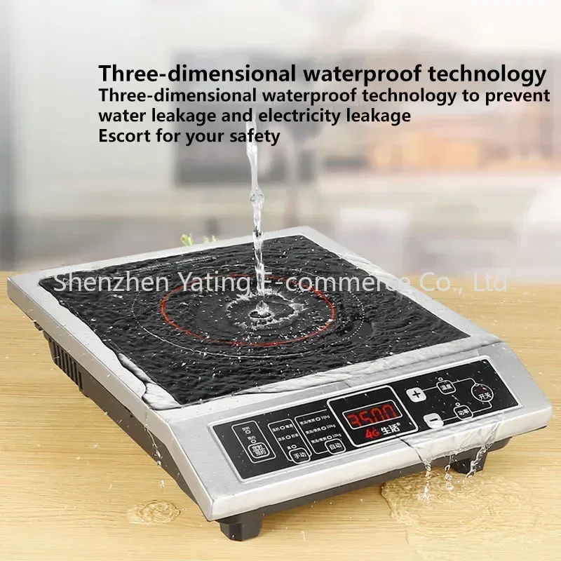 Induction Cooker Commercial - 3500W Induction Cooker High-power Stir-frying Button