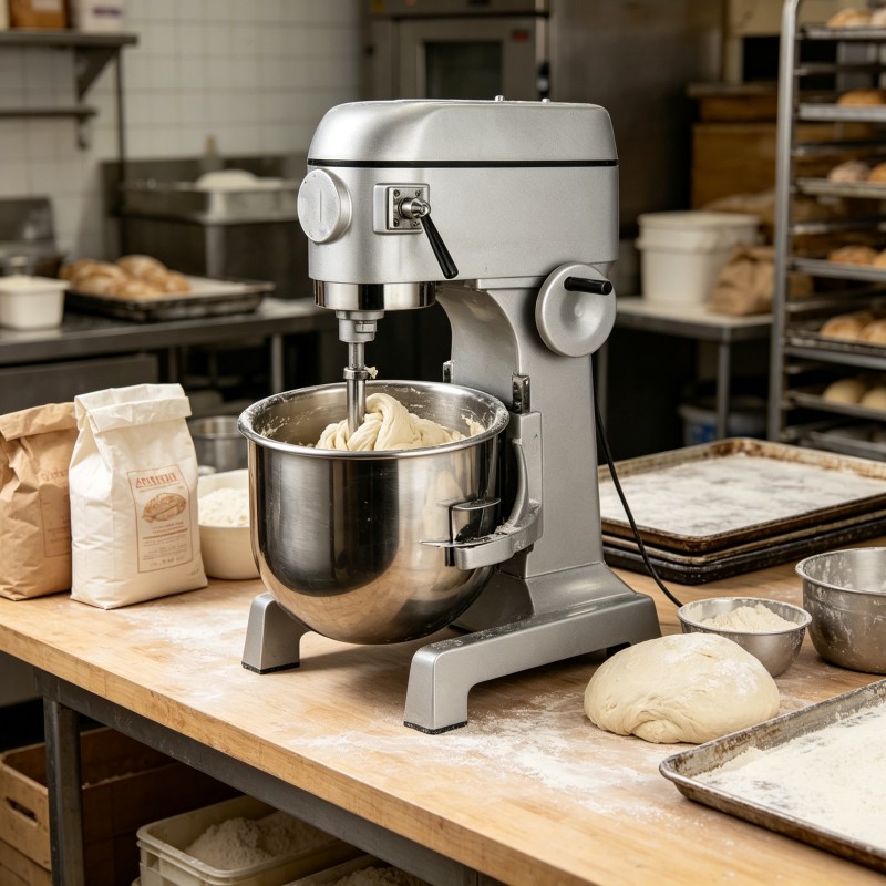 Commercial Kitchen Usa - Stainless Steel Commercial Dough Mixer Planetary