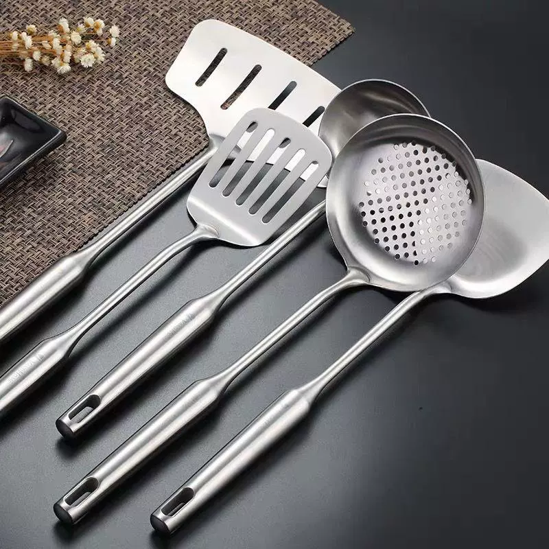Commercial Kitchen Utensils - 304 Stainless Steel Wok Spatula Metal