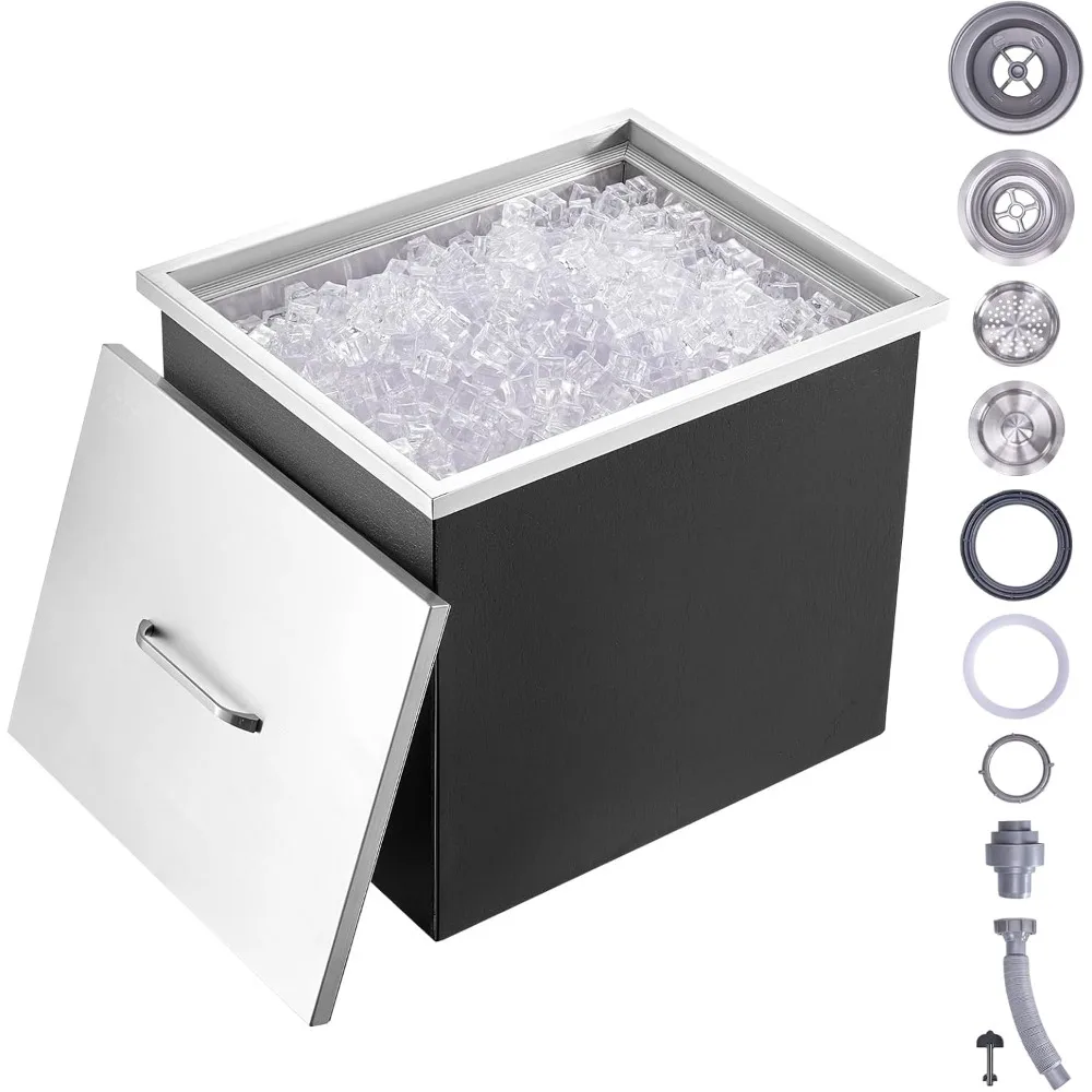 Commercial Kitchen Quart Containers - BestsellerStainless Steel 21L Outdoor Ice Chest