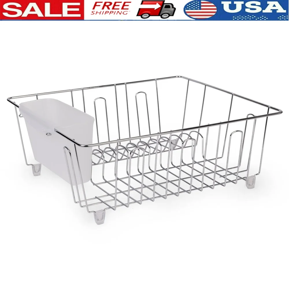 Commercial Kitchen Shed - Small Wire Dish Rack Kitchen Organizer