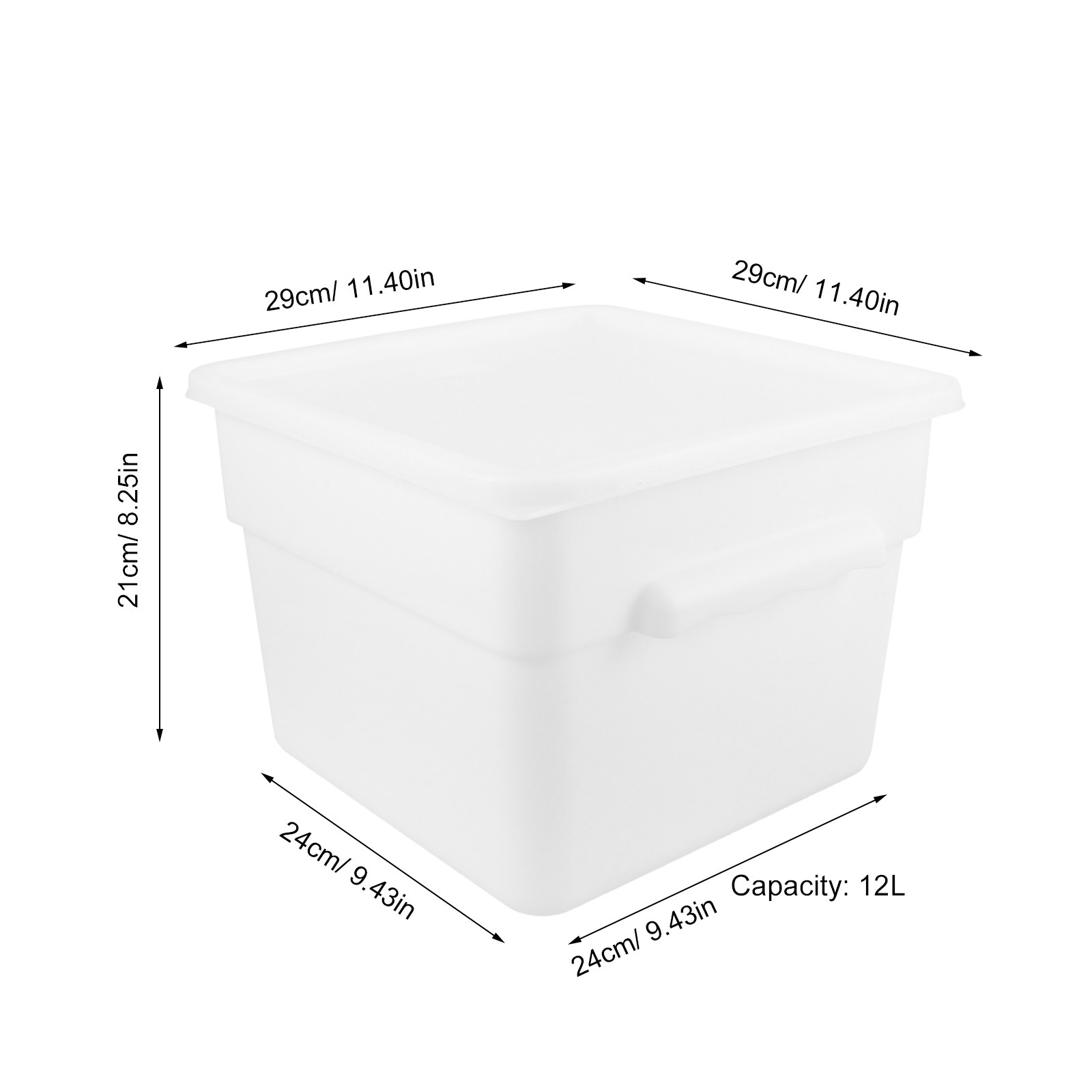 12L Square Plastic Food Storag - Commercial Kitchen Microwave recensione e prezzo