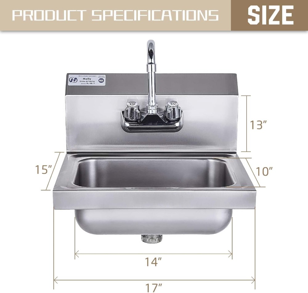 Commercial Wall Mount Hand Bas - Commercial Kitchen Sink recensione e prezzo