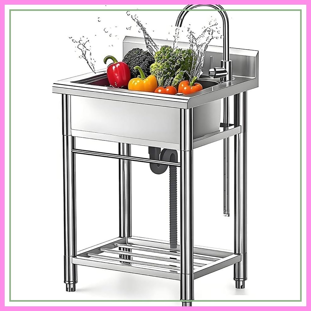 Stainless Steel Utility Sink w - Commercial Kitchen Sink recensione e prezzo
