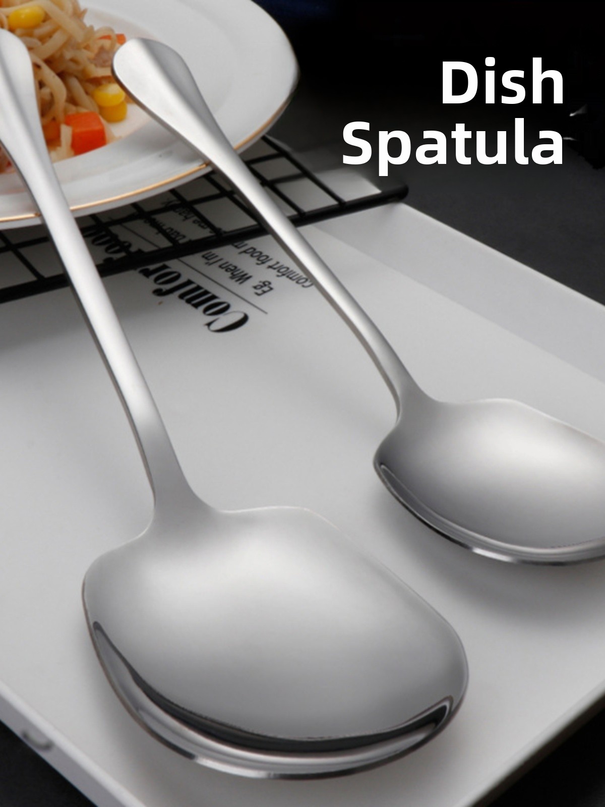 Large Stainl Steel Serving Spo - Commercial Kitchen Utensils recensione e prezzo