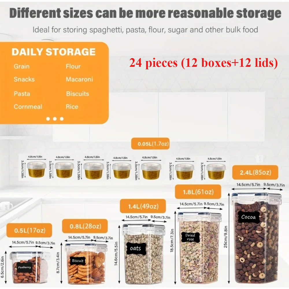 24Pcs Food Storage Containers  - Commercial Kitchen Setup recensione e prezzo