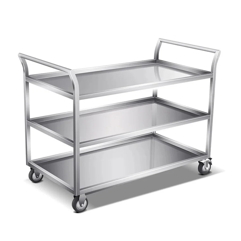 Stainless Steel Utility Cart 3 - Commercial Kitchen Bench recensione e prezzo