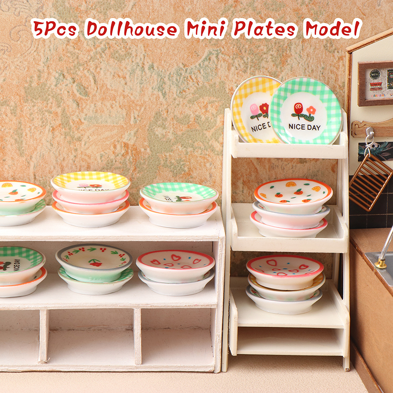5Pcs 1/12 Dollhouse Mini Plate - Commercial Kitchen Setup recensione e prezzo