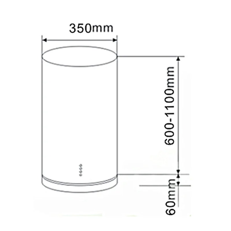 New Design Island Cylindrical  - Commercial Kitchen Vent recensione e prezzo
