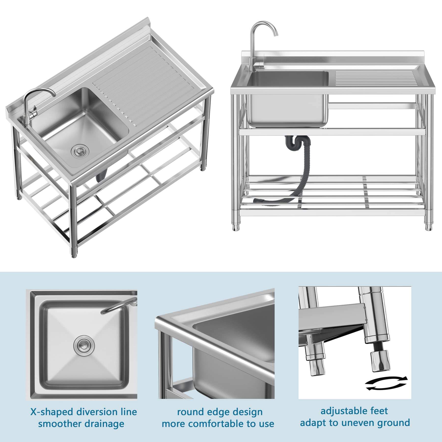 Top Selling Stainless Steel Co - Commercial Kitchen Sink recensione e prezzo