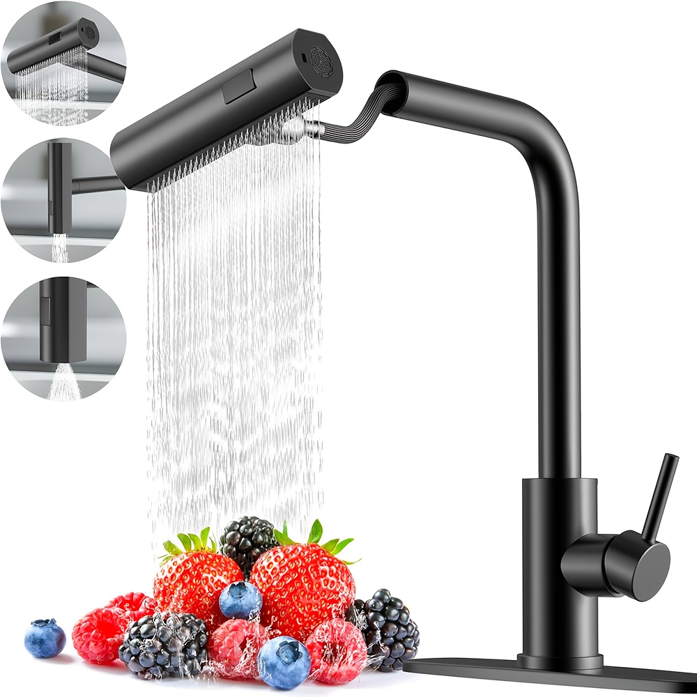 1 PC Black Kitchen Faucet With - Commercial Kitchen Utensils recensione e prezzo