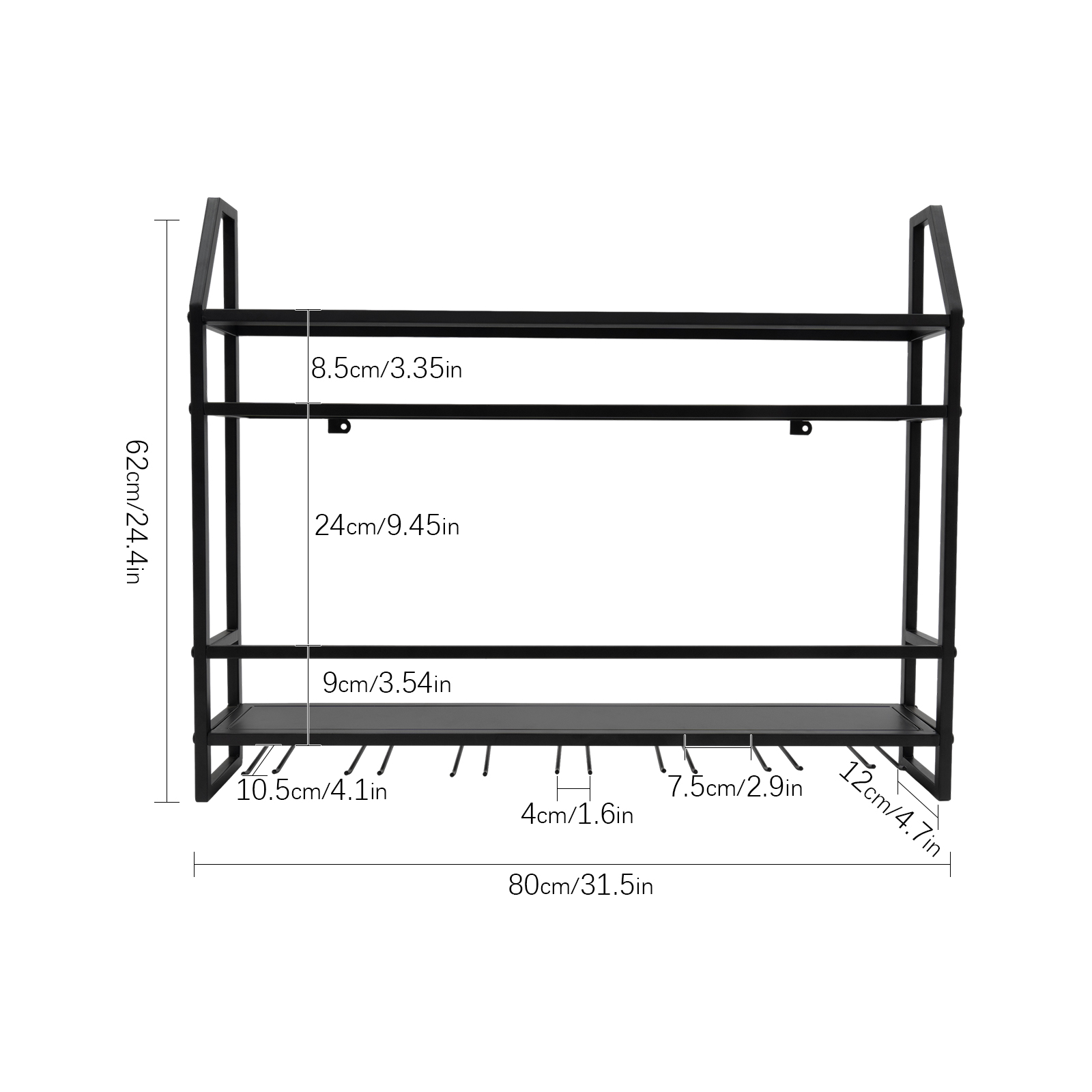 Double-layer Wine Rack Wall-Mo - Commercial Kitchen Shed recensione e prezzo