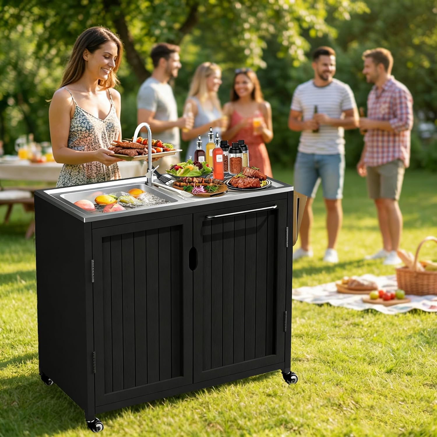 Outdoor Kitchen Island with 30 - Commercial Kitchen Sink recensione e prezzo