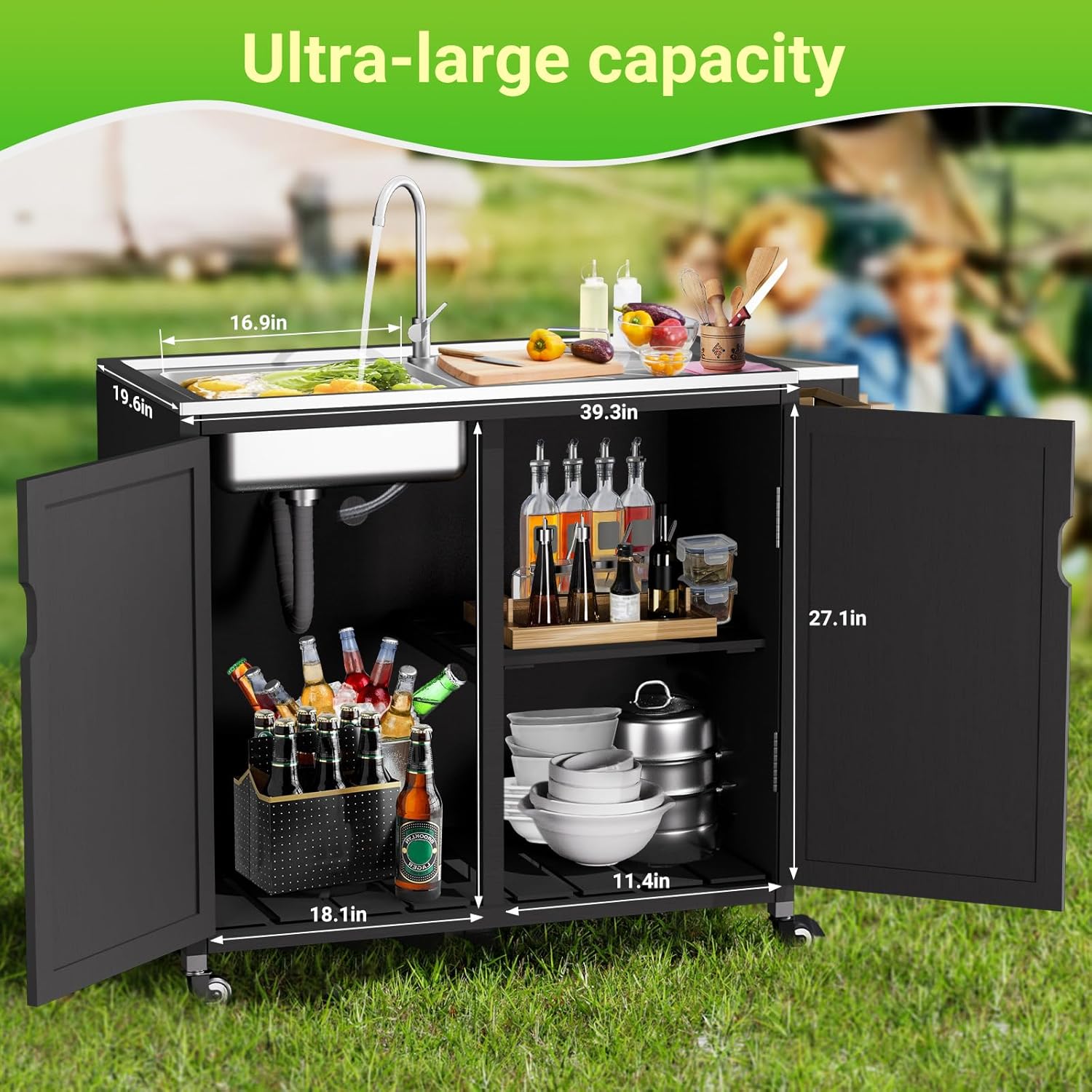 Outdoor Kitchen Island with 30 - Commercial Kitchen Sink recensione e prezzo
