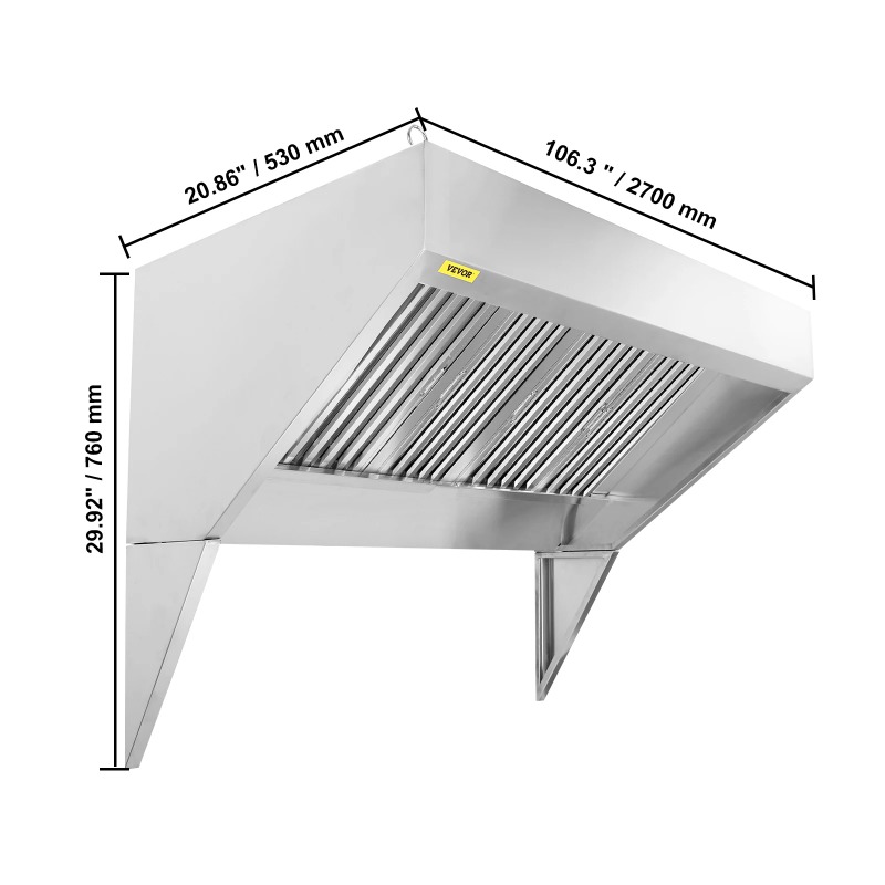 4/5/6/7/8/9FT Commercial Exhau - Commercial Kitchen Vent recensione e prezzo