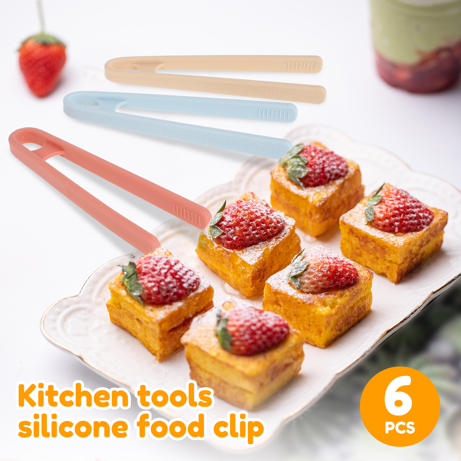 6Pcs Silicone Tongs Portable S - Commercial Kitchen Utensils recensione e prezzo
