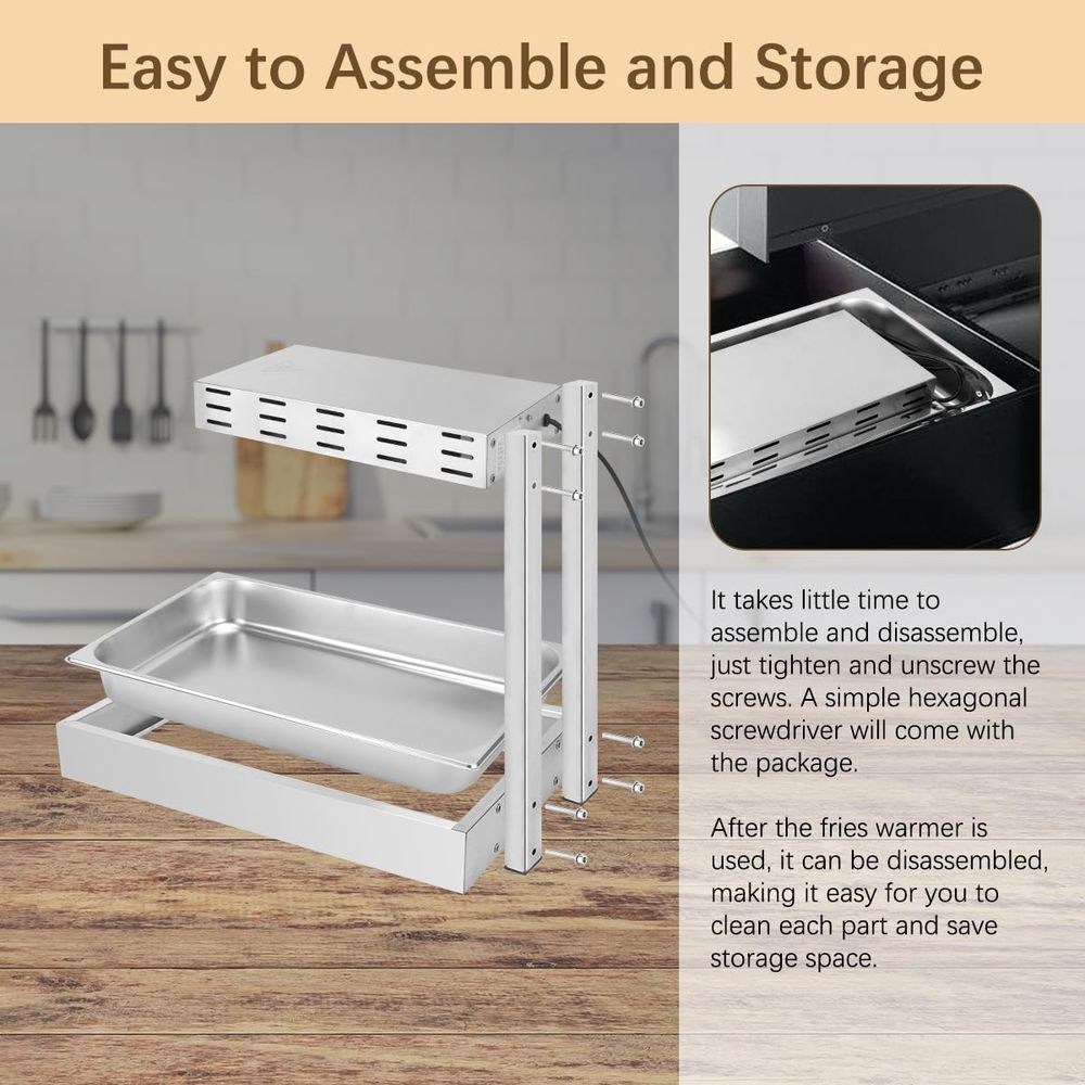 French Fry Warmer, Commercial  - Commercial Kitchen Warmer recensione e prezzo