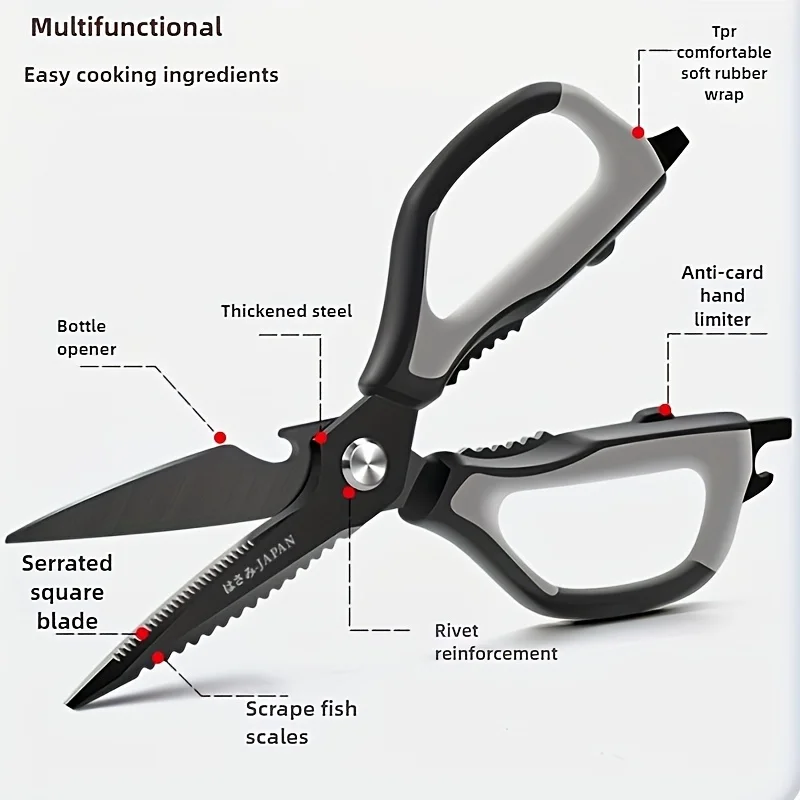 Black Titanium Kitchen Scissor - Commercial Kitchen In Home recensione e prezzo