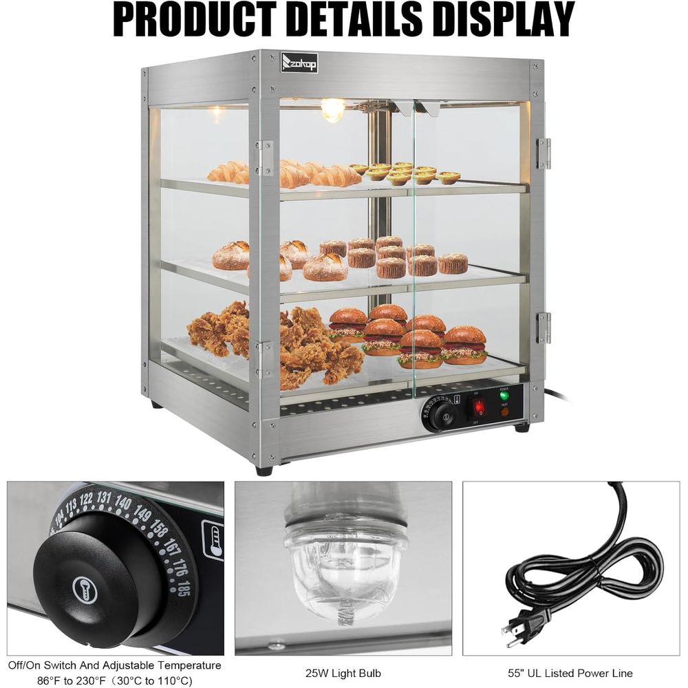 3 Tier Commercial Countertop P - Commercial Kitchen Warmer recensione e prezzo
