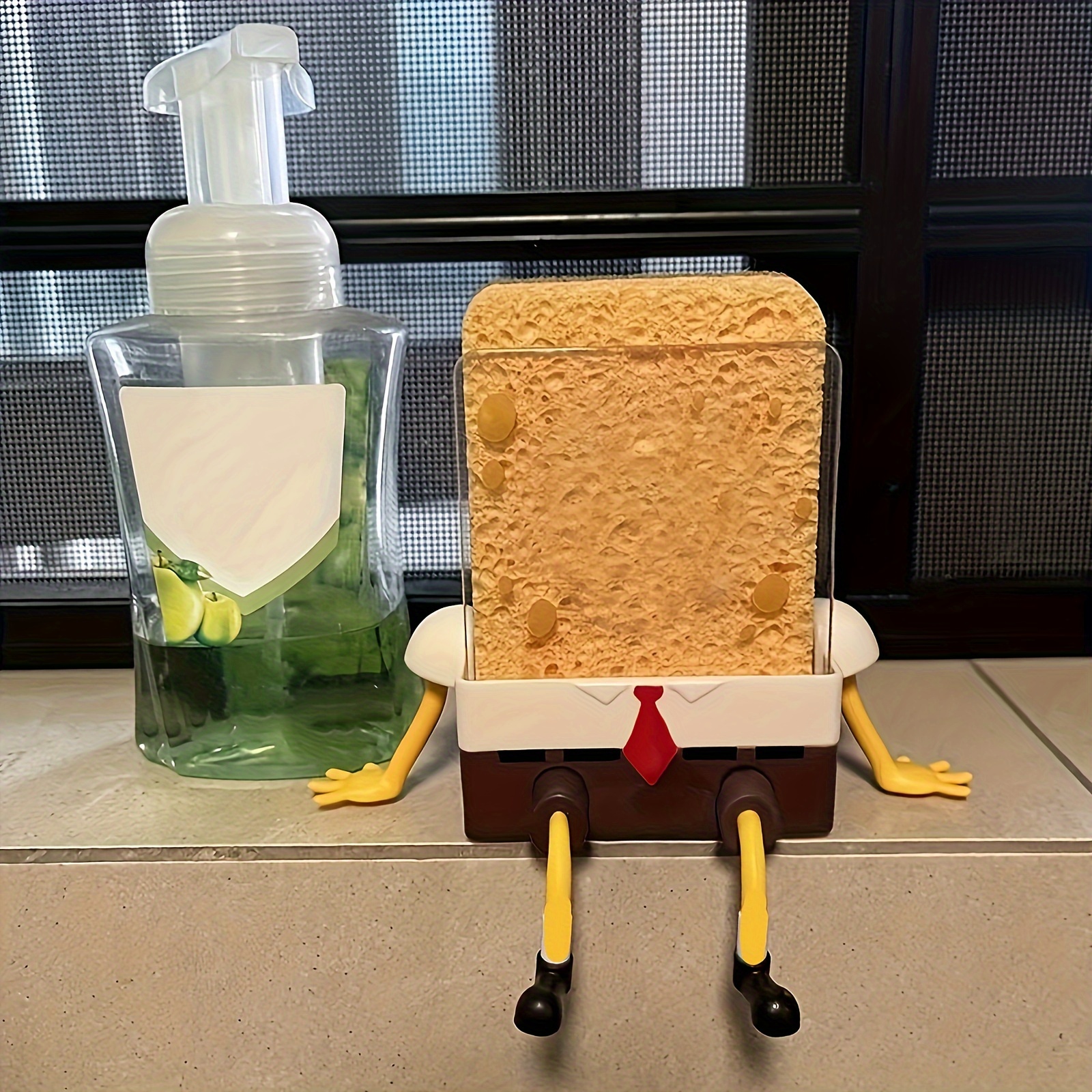 1pc Cartoon Sponge Drain Rack  - Commercial Kitchen Shed recensione e prezzo